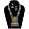 Imeora Designer Grey Multiline Pendant Necklace Set With Multiple Brooches And Handmade Dori