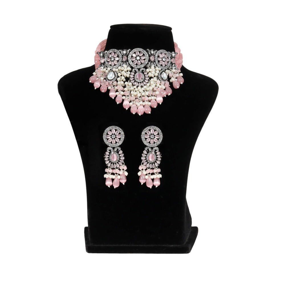 Mariana Choker Necklace Set With Dori