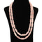 Imeora Double Line Rose Quartz And Pearl Necklace