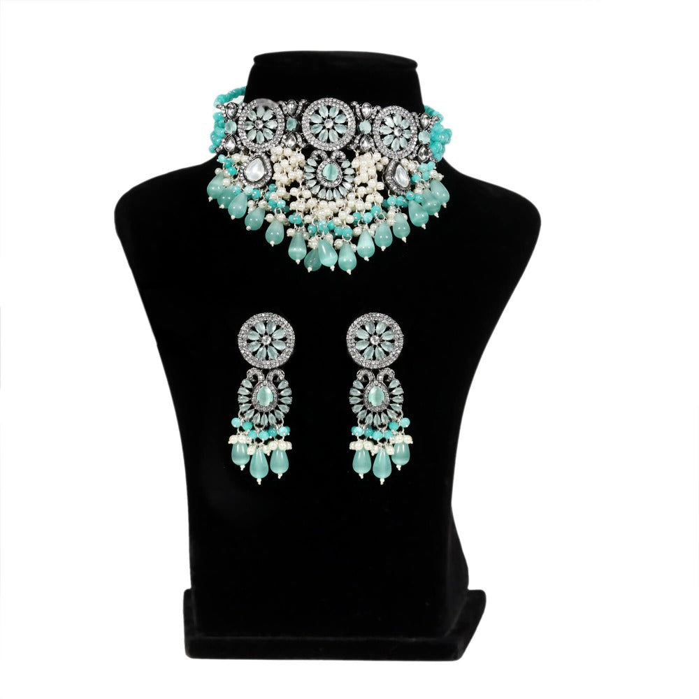 Mariana Choker Necklace Set With Dori