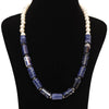 Imeora Shell Pearl And Lapis Fusion Necklace