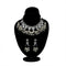 Raegan Necklace Set With Monalisa Stone Hangings And Dori