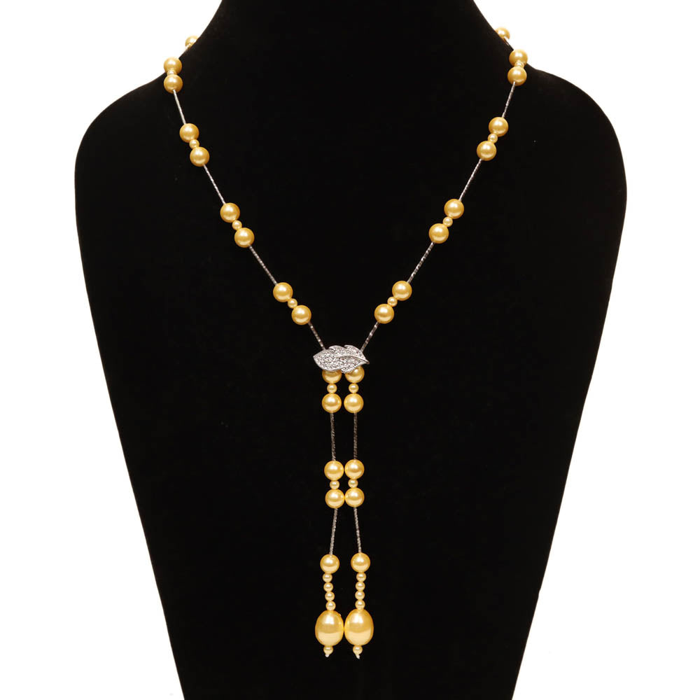 Golden Pearl Necklace