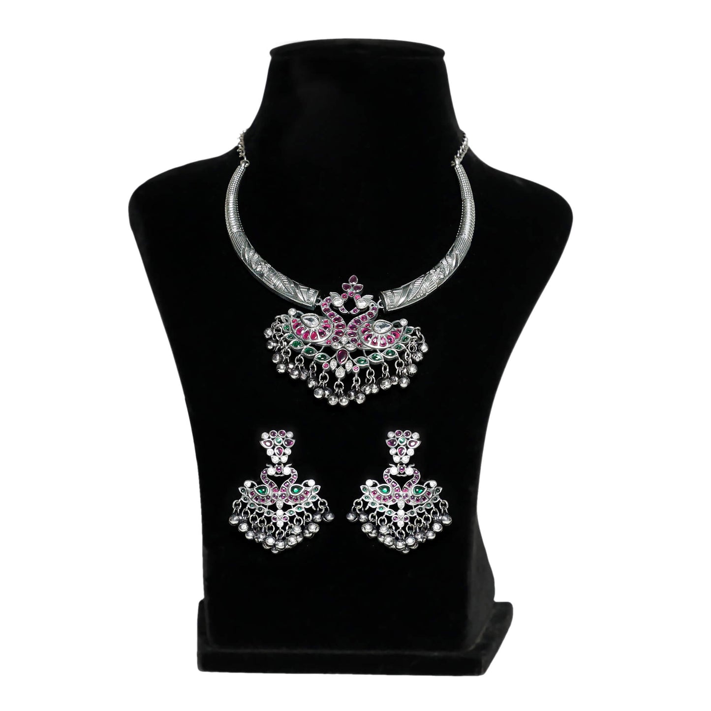 Alexandra Dual Peacock Necklace Set