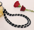 Black Onyx Necklace With White Pearl Neckl