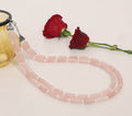 Rose Onyx With White Pearl Necklace