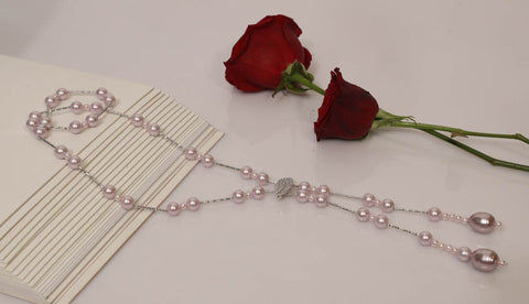 Light Pink Pearl Necklace