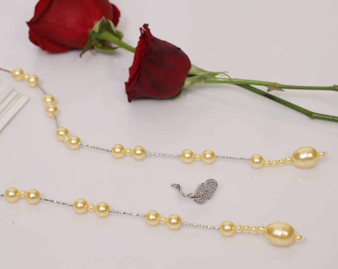 Golden Pearl Necklace