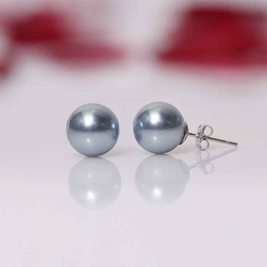 Light Blue Pearl Stud