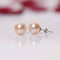 Imeora Red Cream 8mm Shell Pearl Necklace with 10mm Cream Studs