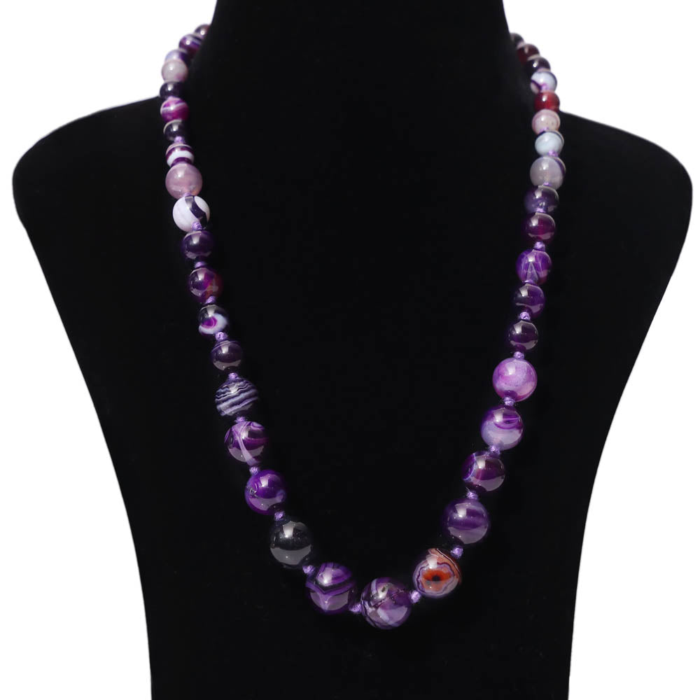 Purple Agate Necklace