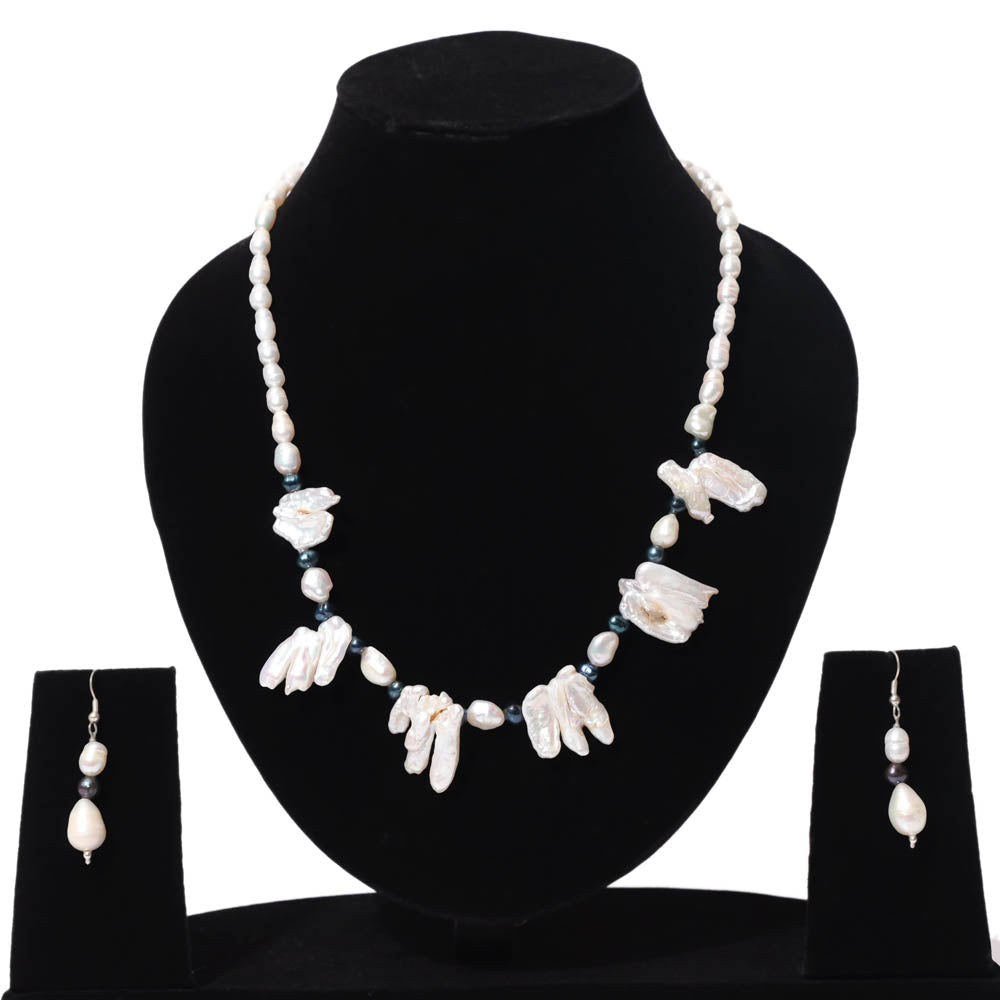 Annie Fresh Water Pearl Necklace Set