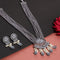 Adelaide Necklace Set With Monalisa Stone Hangings And Dori
