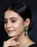 925 Silver Handmade Earring With Small Jhumki and Silver Ball Hanging