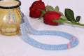Imeora Tripple Line Light Blue Quartz Necklace Set