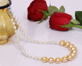 Golden White Pearl Necklace