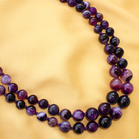Purple Agate Necklace