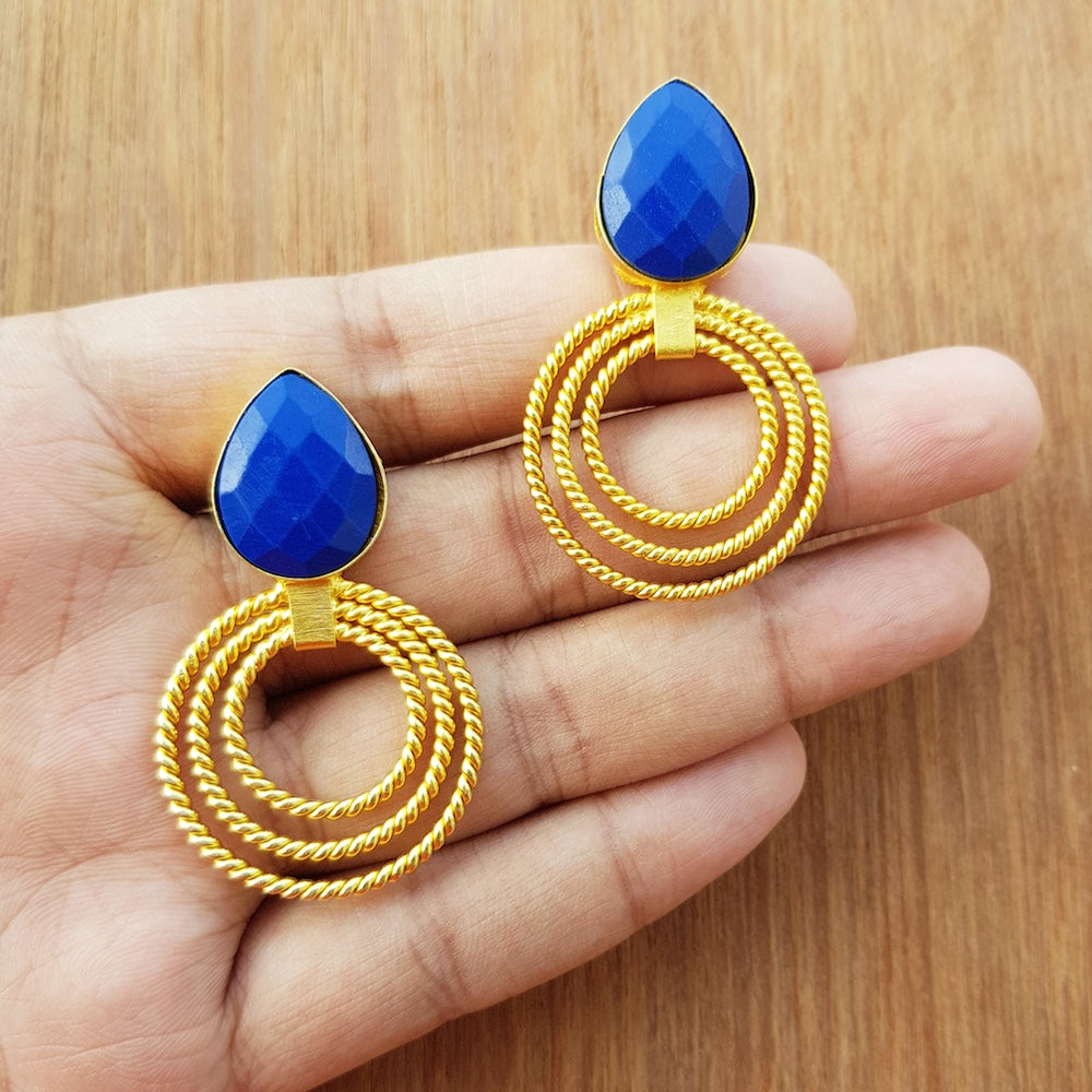 Imeora Blue Stone Earrings