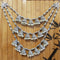 Imeora Multi Jhumki Tribal Necklace with White Hangings