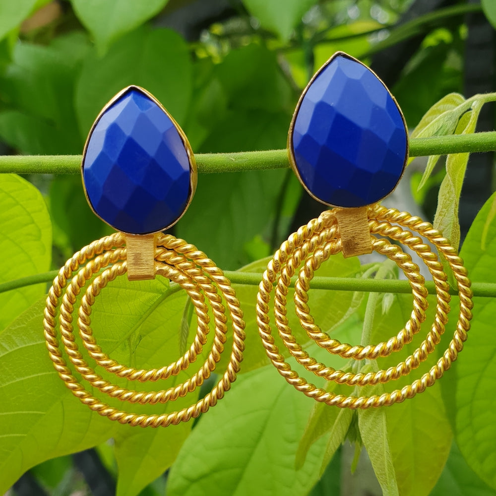 Imeora Blue Stone Earrings