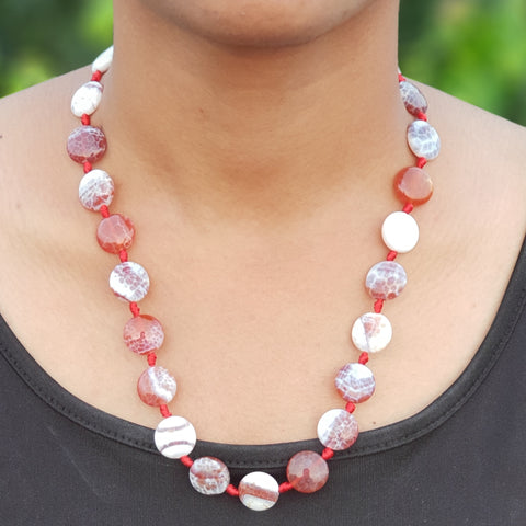 Imeora Knotted MultiGem Stone Necklace