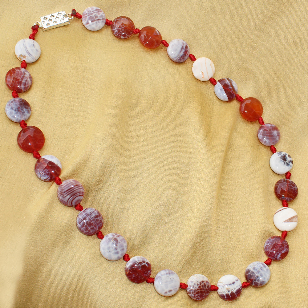 Imeora Knotted MultiGem Stone Necklace