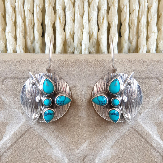 925 Silver Turquoise Earrings