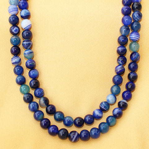 Royal Blue Agate Necklace