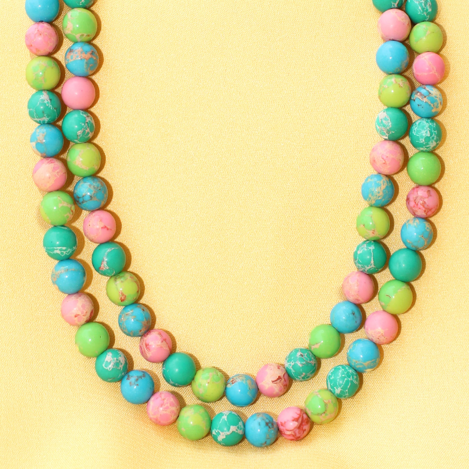 Multicolor Turquoise Pearl Necklace