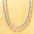 Blue Golden Pearl Necklace