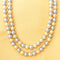 Blue Golden Pearl Necklace