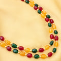Imeora Multicolor Quartz Double Line Necklace With Earrings