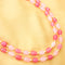Imeora Dual Tone Pink Quartz Double Line Necklace With Earrings