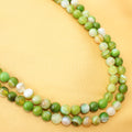 Parrot Green Agate Necklace