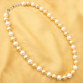 White Golden Pearl Necklace