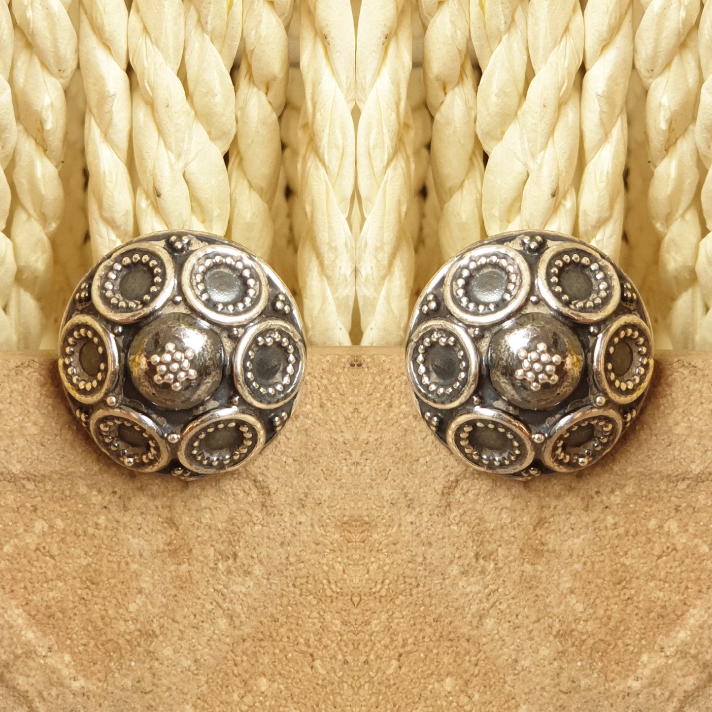 925 Silver Antique Look Studs