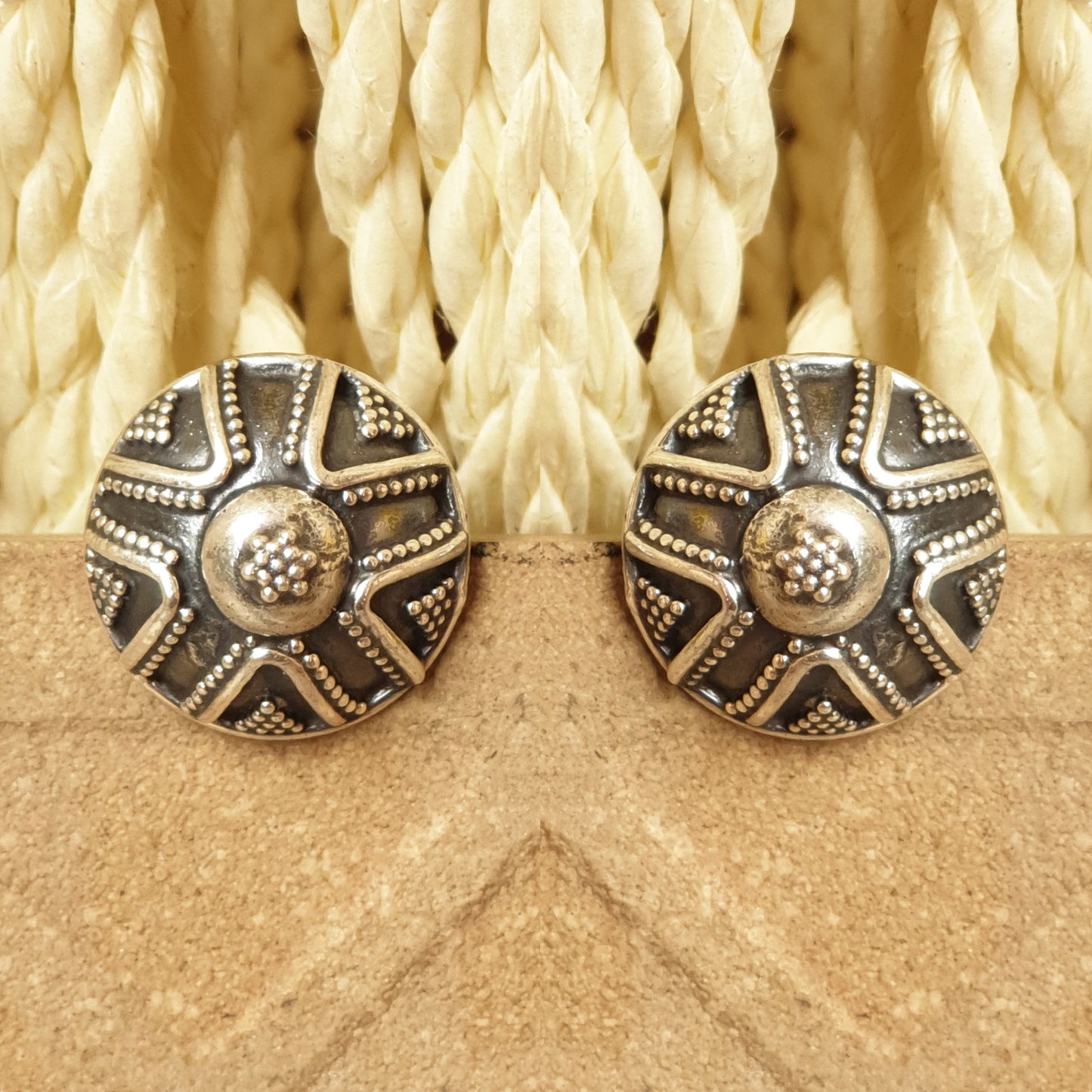 925 Silver Antique Look Studs