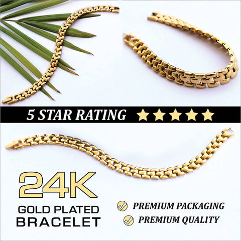 24K Gold Plated Premium Chain Bracelet