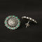 925 Silver Antique Look Green Stud