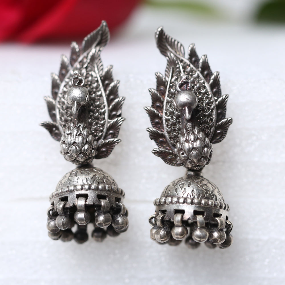 Crystal Peacock Studs – Femmi Accessories