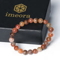 Certified Red Fire Agate 8mm Natural Stone Bracelet