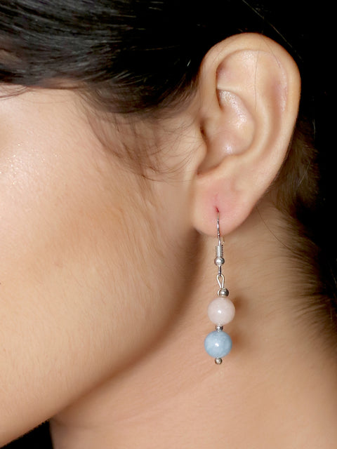 Imeora Multicolor Morganite Semi Precious Stone Earrings