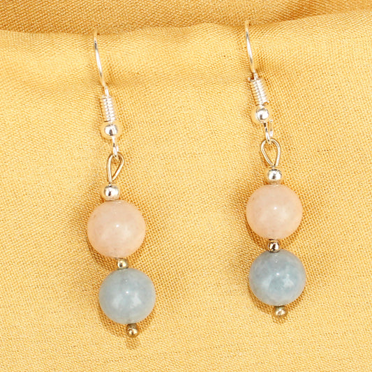 Imeora Multicolor Morganite Semi Precious Stone Earrings