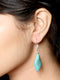 Imeora Turquoise Diamond Cut Shape Earrings