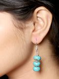 Imeora Tripple Turquoise Hanging Earrings