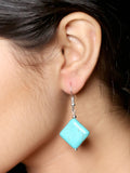 Imeora Turquoise Diamond Cut Earrings