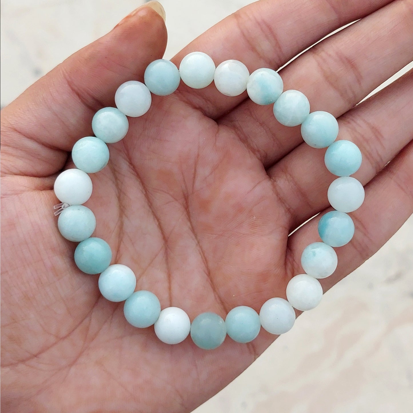 Certified Amazonite 8mm Natural Stone Bracelet