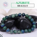 Certified Azurite 8mm Natural Stone Bracelet