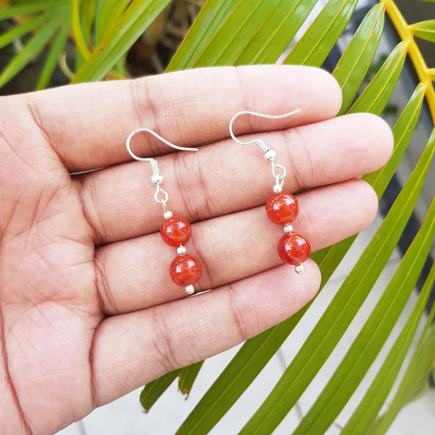 Brown Agate Earring