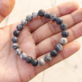 Certified Black Picasso 8mm Natural Stone Bracelet